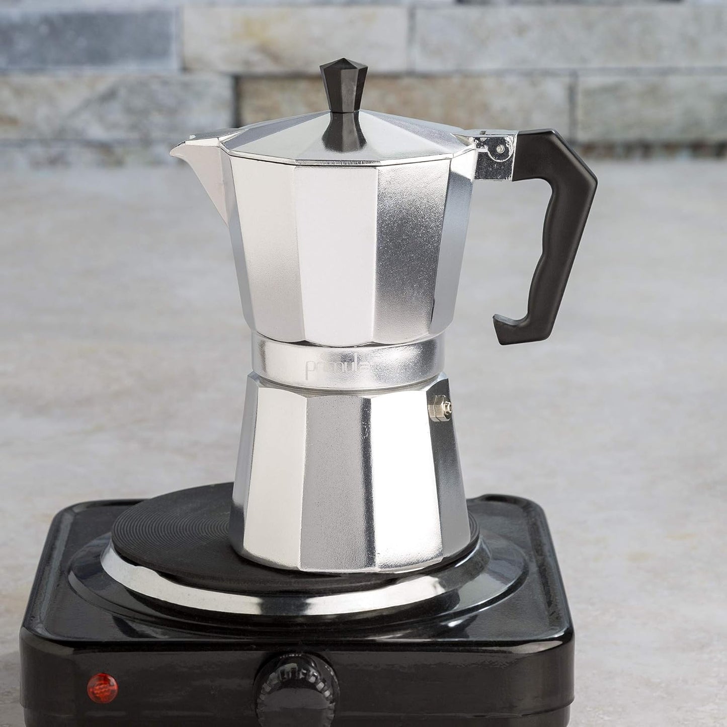 Traditional Stovetop Moka Pot Coffee Brewer