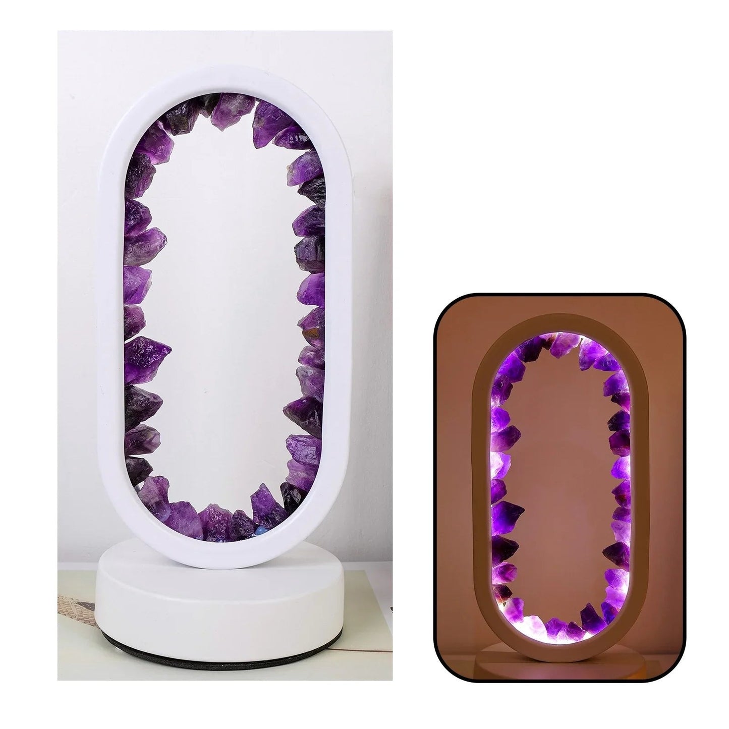Purple Gemstone Dimmable Desk Lamp