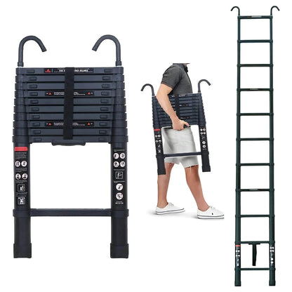 Strong Adjustable Roofing Ladder with Sturdy Hook