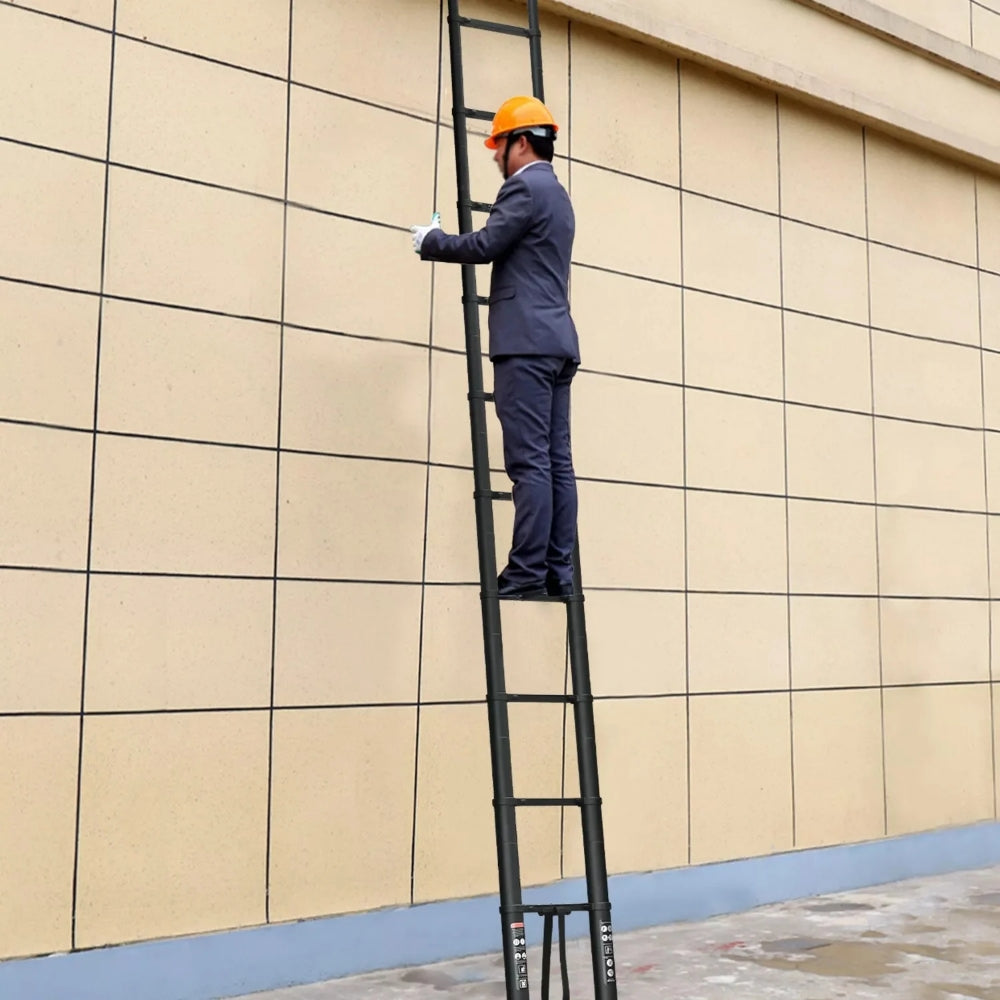 Strong Extendable Roof Access Ladder with Safety Hook