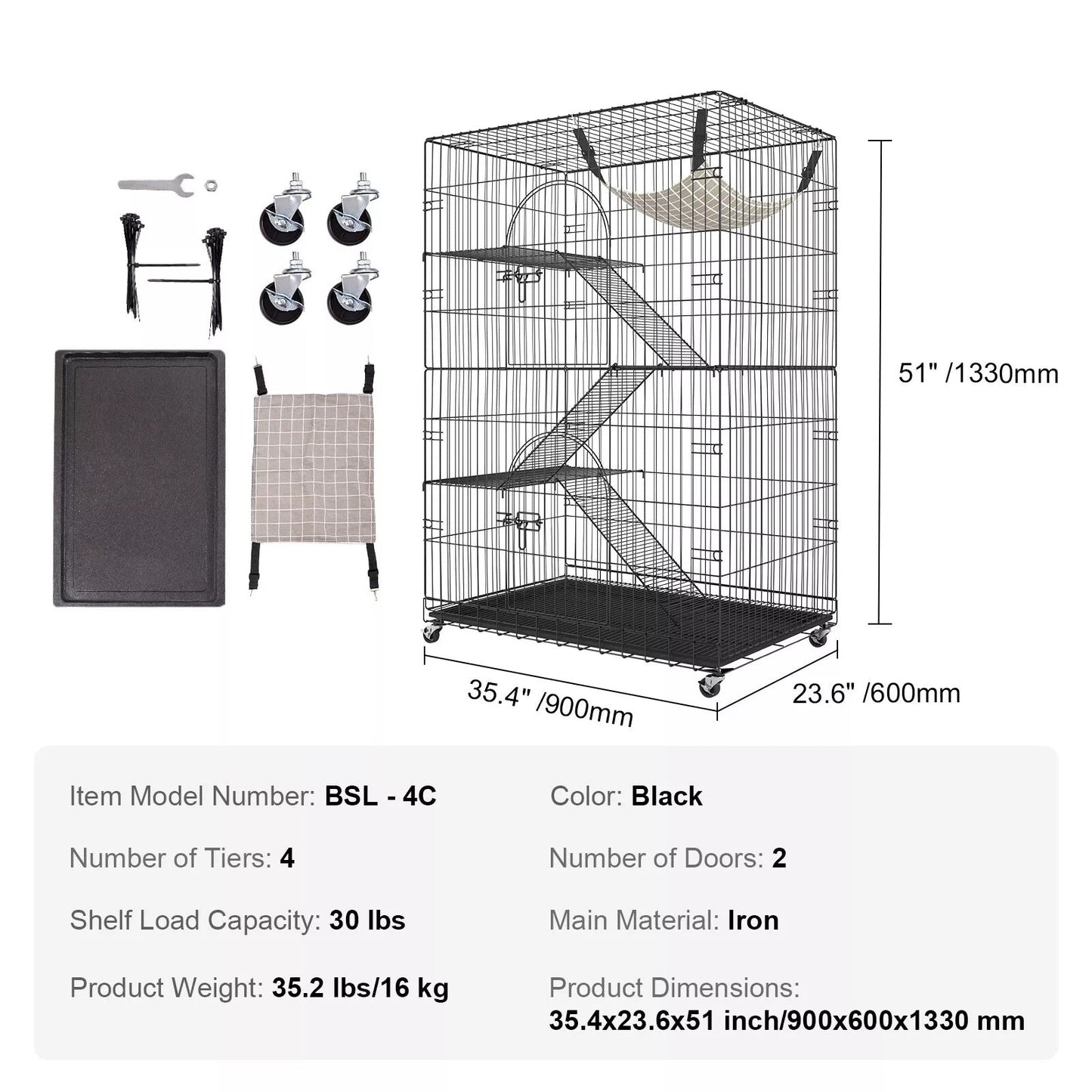 Safe Pet Cat Playpen Habitat