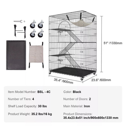Safe Pet Cat Playpen Habitat