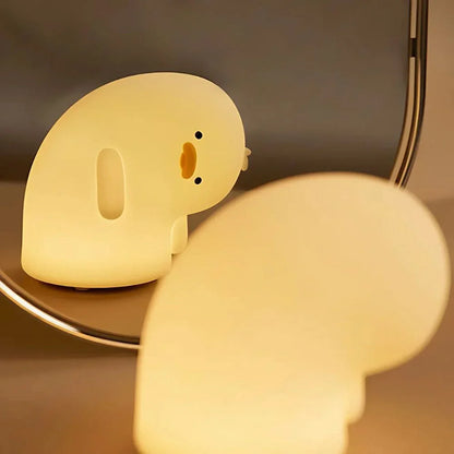 Fun Kids Nightlight - Colorful Soft Lamp with Rechargeable Battery