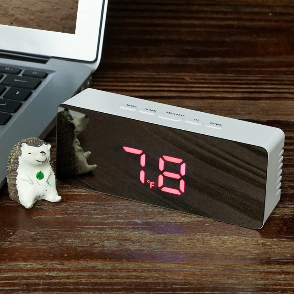 Sleek Modern LED Digital Desk Alarm Clock