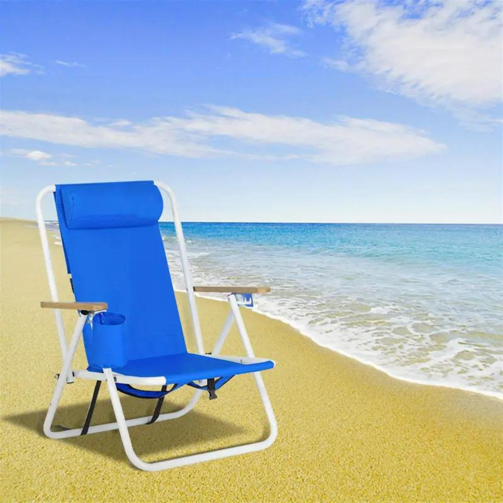 Comfortable Collapsible Outdoor Recliner Beach Chair
