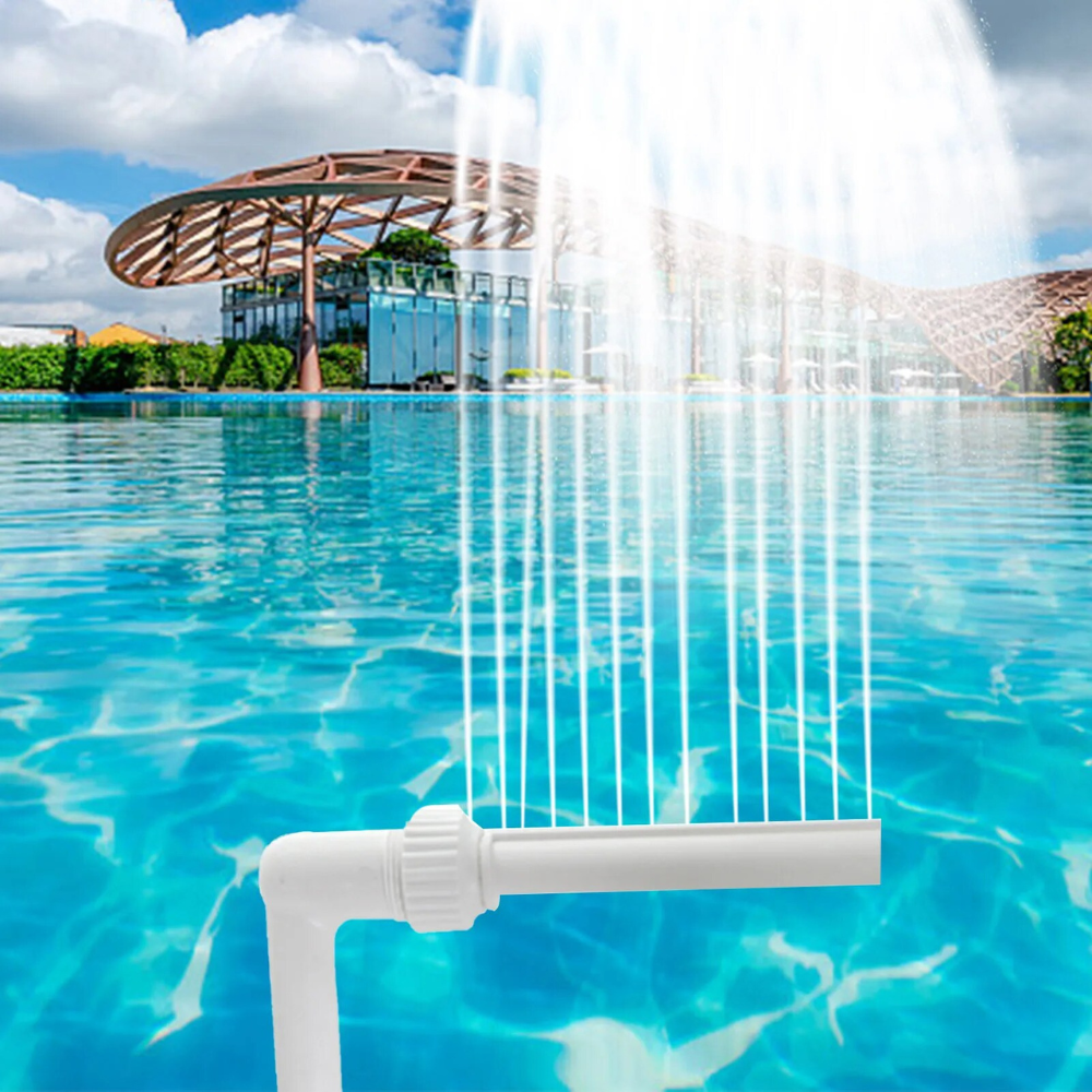 Colorful Pool Fountain with LED Night Light