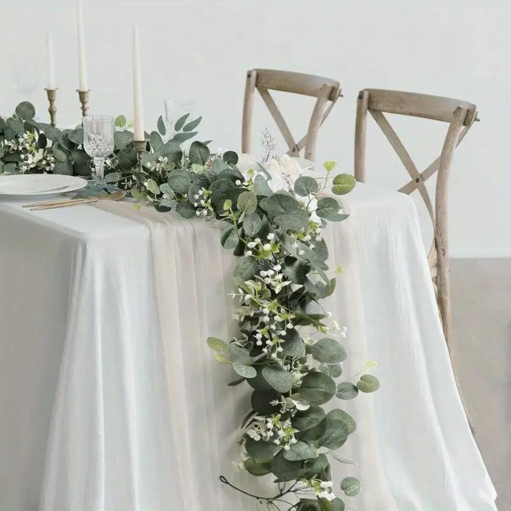 Beautiful Artificial Eucalyptus Leaf Garland - Pexav