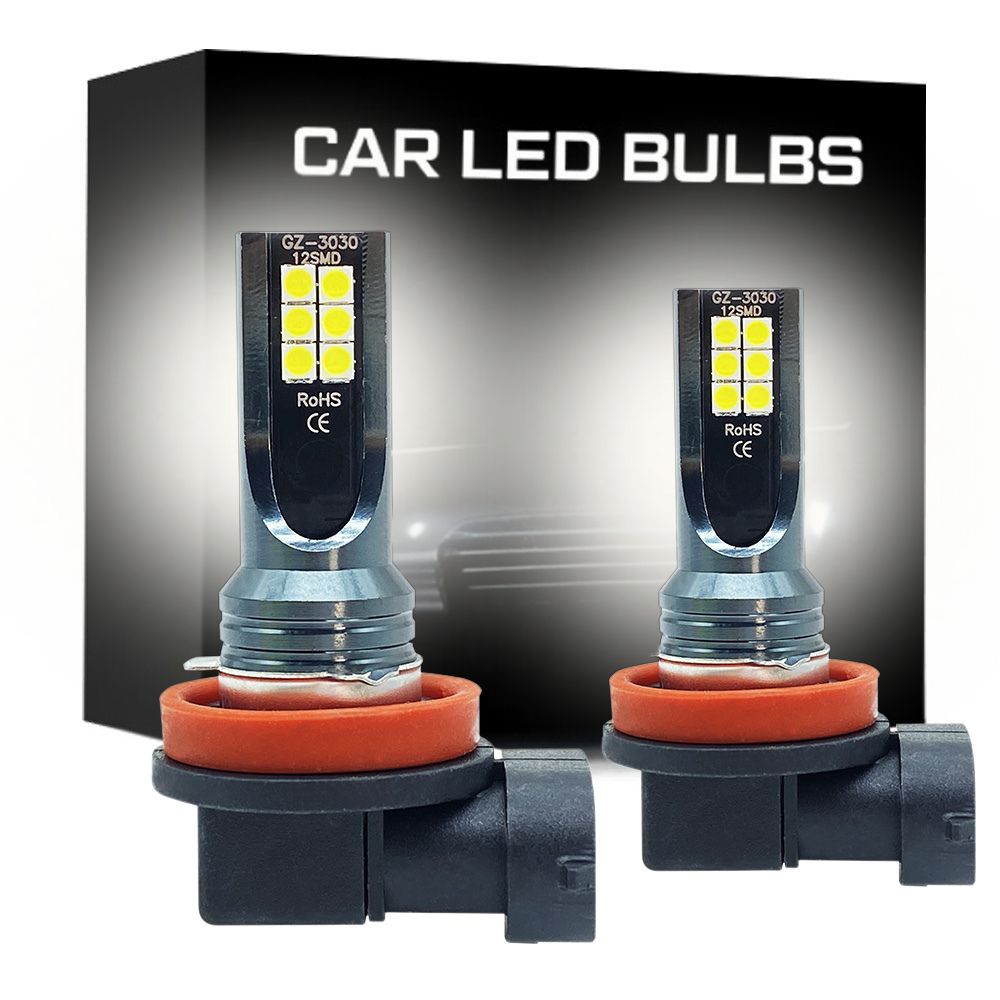 Super Bright LED Car Fog Lamps H8 H9 H11 - Pexav