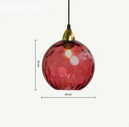 Beautiful Glass Hanging Lamp Fixture
