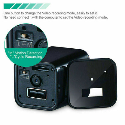 Compact 1080P Hidden Spy Camera Charger
