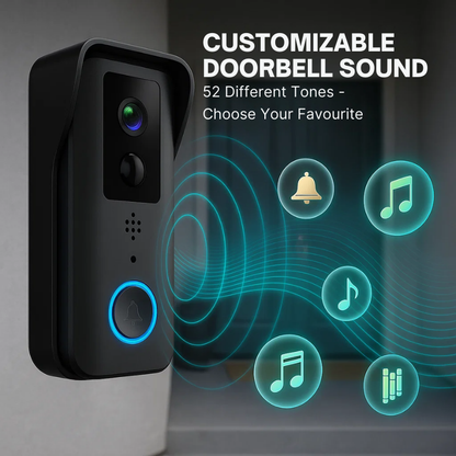 Smart Wi-Fi Doorbell Camera with Motion Detection