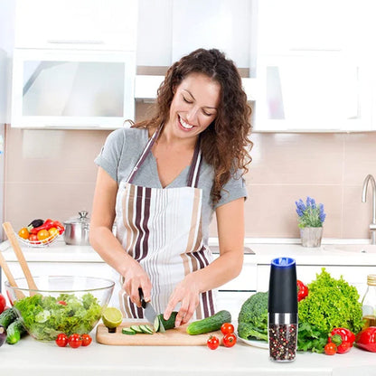 Automatic Battery Powered Pepper Grinder with LED Light