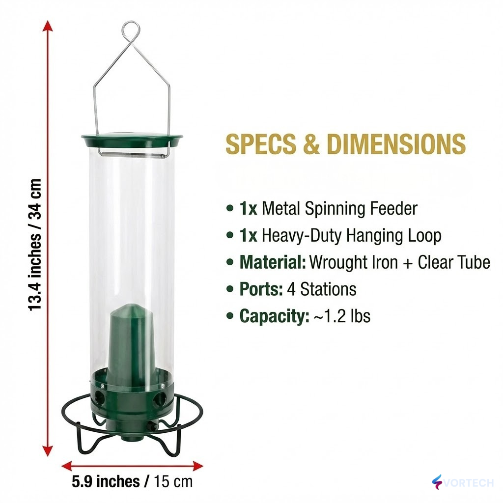 Squirrel Proof Bird Feeder with Weight Activated Defence