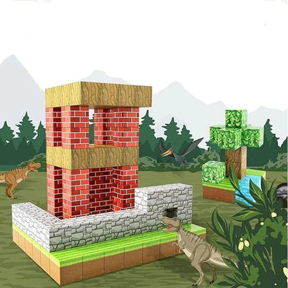 Vibrant Magnetic Construction Blocks Toy for Children