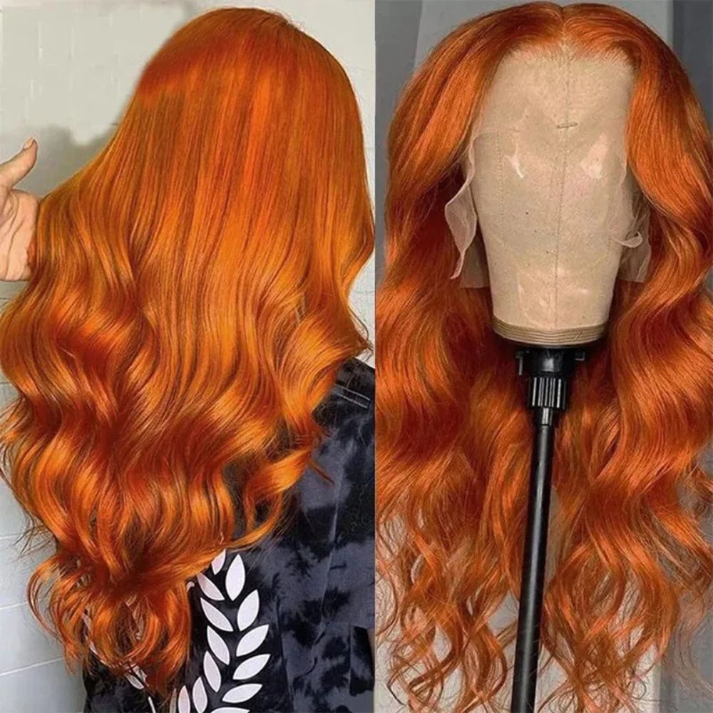 Vibrant Curly Auburn Lace Front Wig