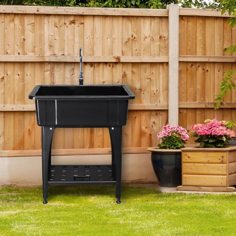 Standalone Heavy Duty Laundry Sink Basin