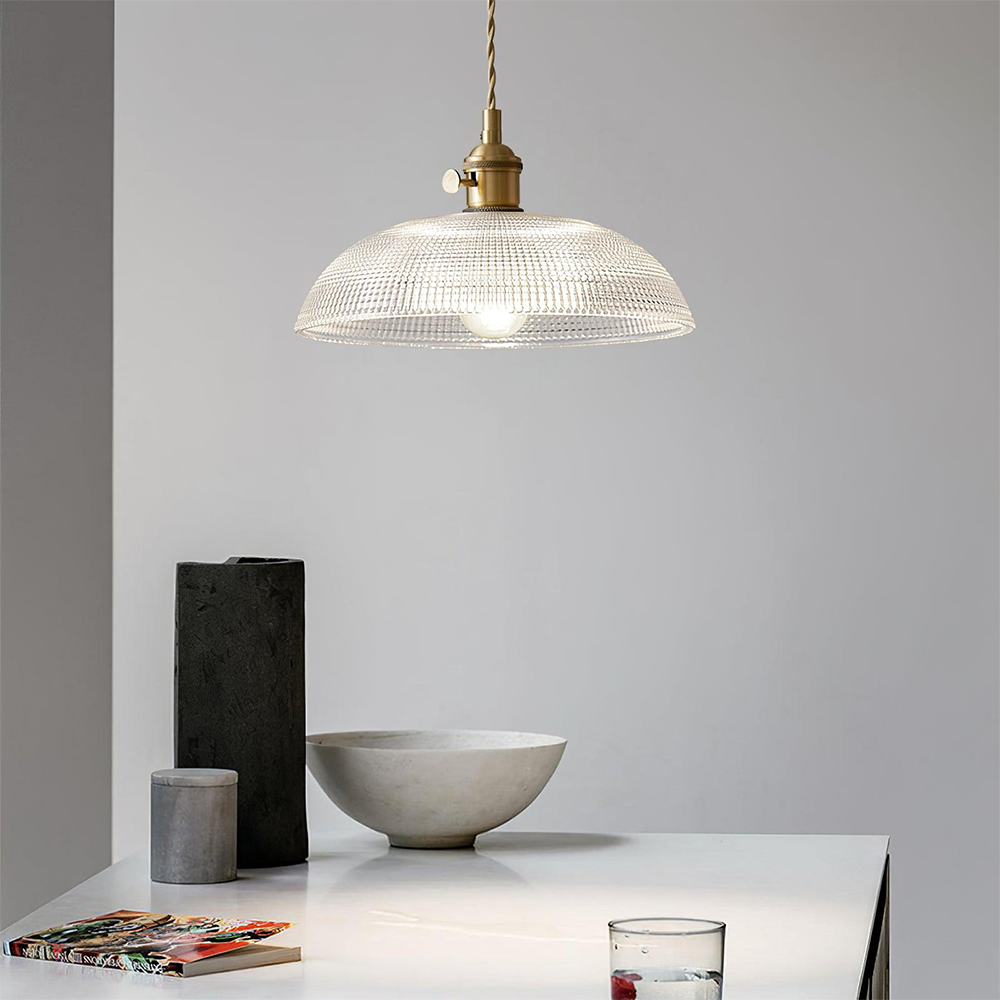 Simple Vintage Glass Drop Pendant Lamp