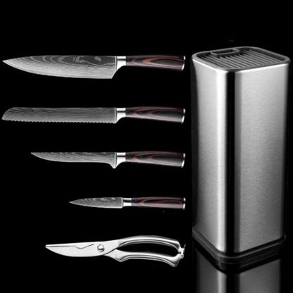 Premium Damascus Steel Kitchen Knives | Comfort Grip Wooden Handles