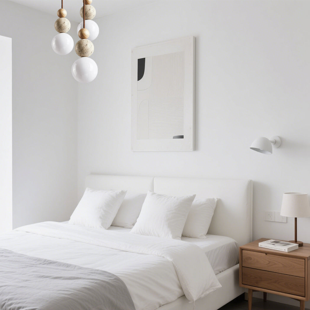 Modern Simple Travertine Pendant Lamp