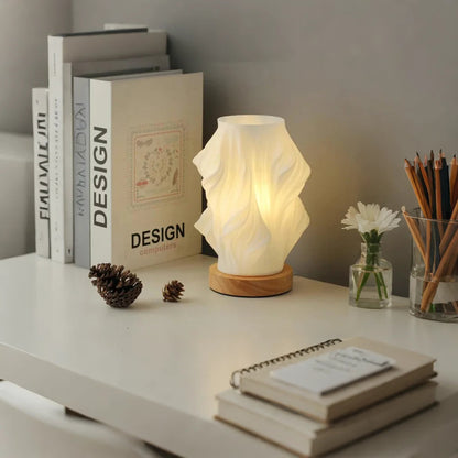 Chic Spiral Striped Shade Night Light Lamp