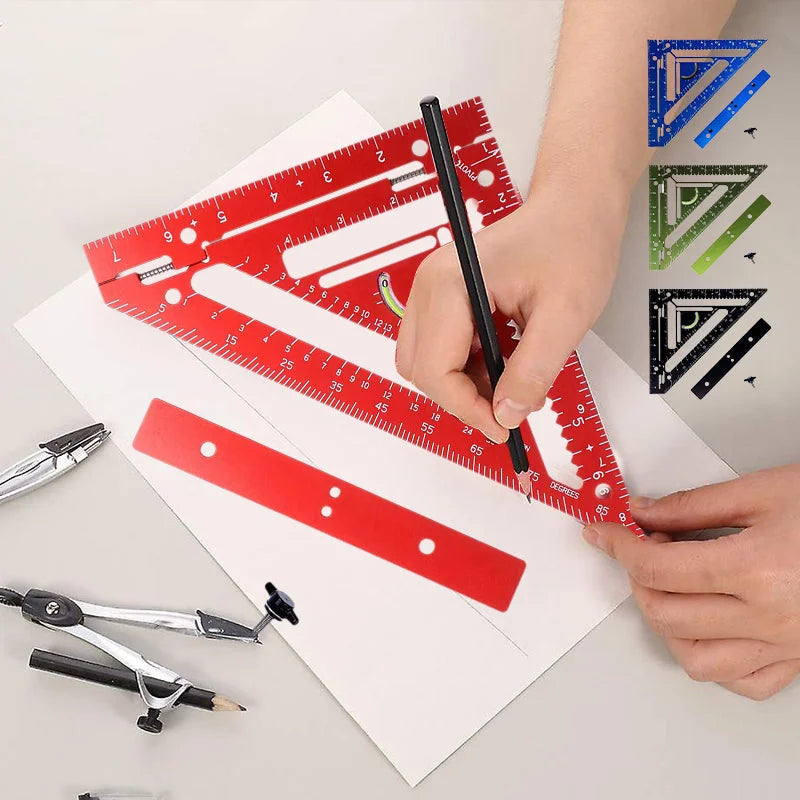 Accurate Rafter Square Tool with Level and Marking Guide