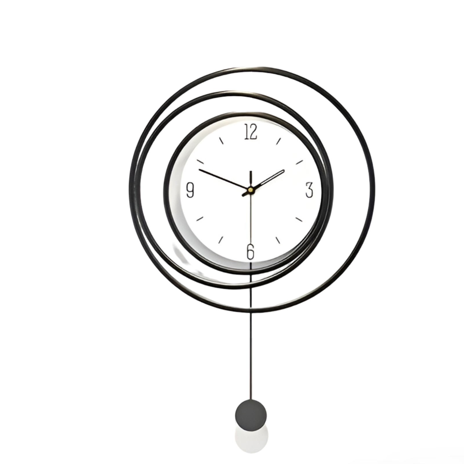 Simple Silver Wall Clock - Pexav