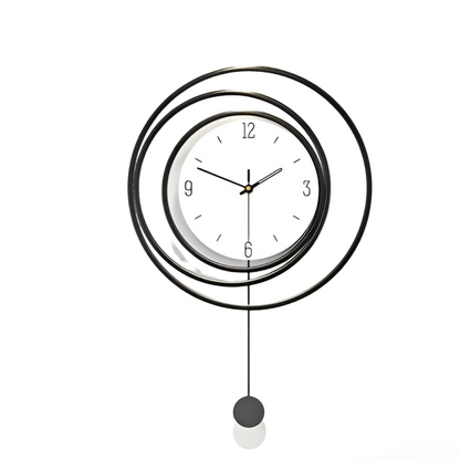 Simple Silver Wall Clock - Pexav