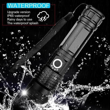 Bright Rechargeable LED Torch with Zoom Beam