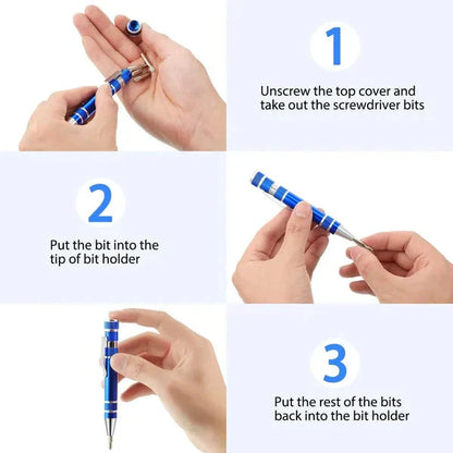 Compact 8-in-1 Multi Tool Pen