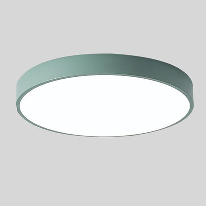 Simple White LED Ceiling Fixture Flush Mount Light