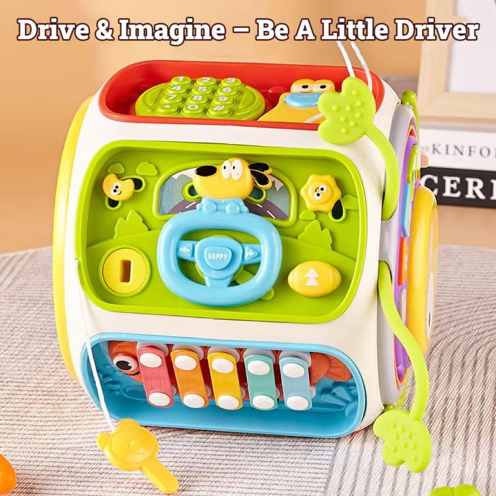 9-in-1 Educational Baby Toy with Upbeat Music, Flashing Lights, Safe Toy for Toddlers 12+ Months