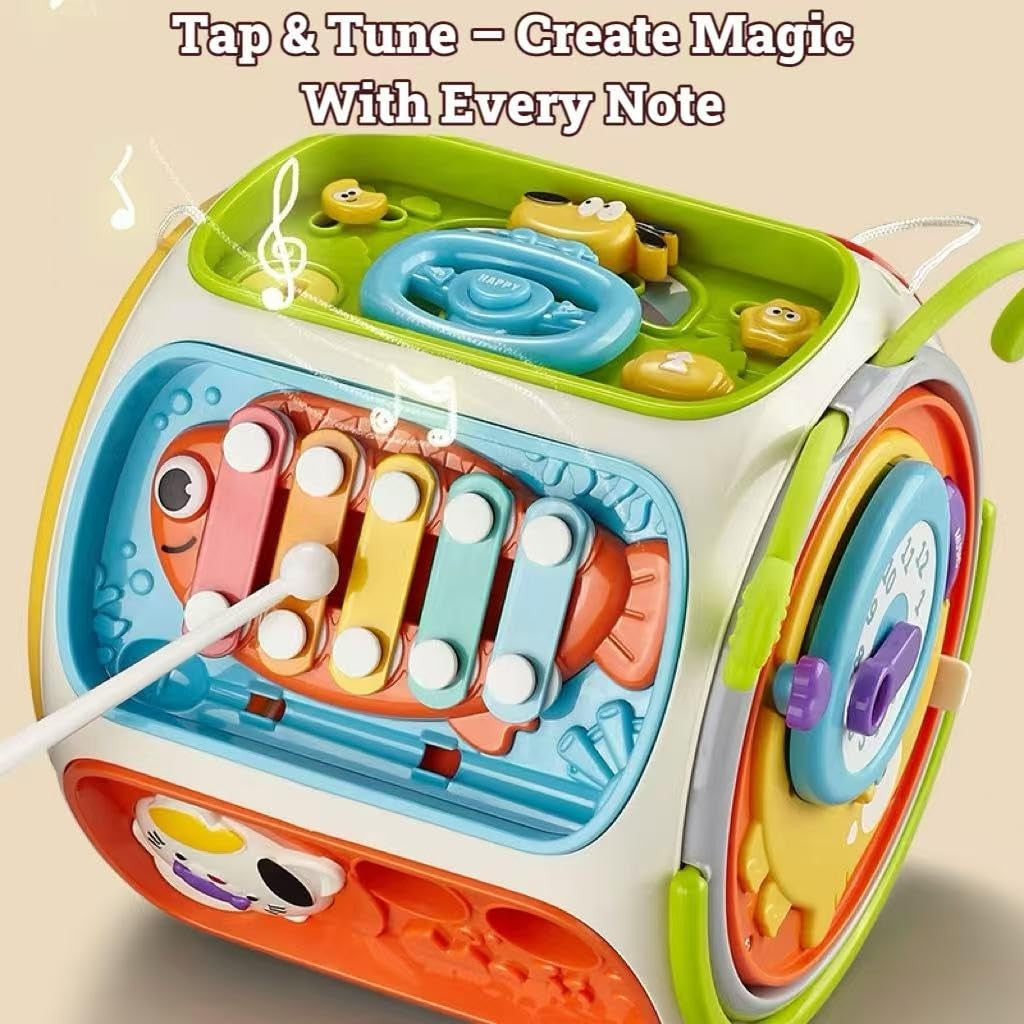 9-in-1 Educational Baby Toy with Upbeat Music, Flashing Lights, Safe Toy for Toddlers 12+ Months