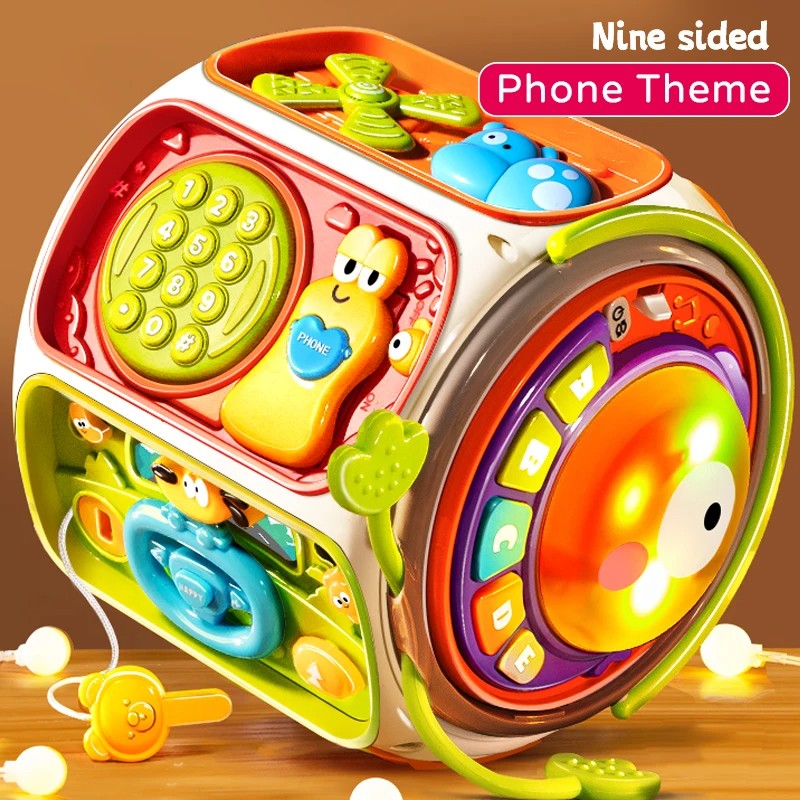 9-in-1 Educational Baby Toy with Upbeat Music, Flashing Lights, Safe Toy for Toddlers 12+ Months
