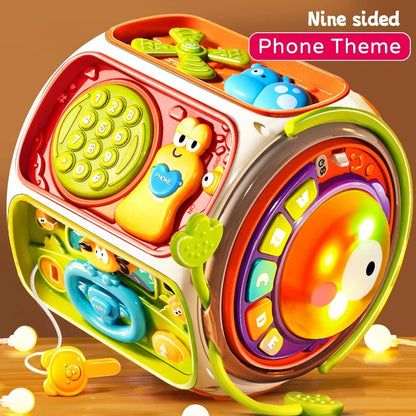 9-in-1 Educational Baby Toy with Upbeat Music, Flashing Lights, Safe Toy for Toddlers 12+ Months