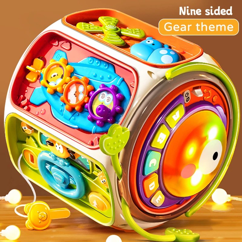 9-in-1 Educational Baby Toy with Upbeat Music, Flashing Lights, Safe Toy for Toddlers 12+ Months