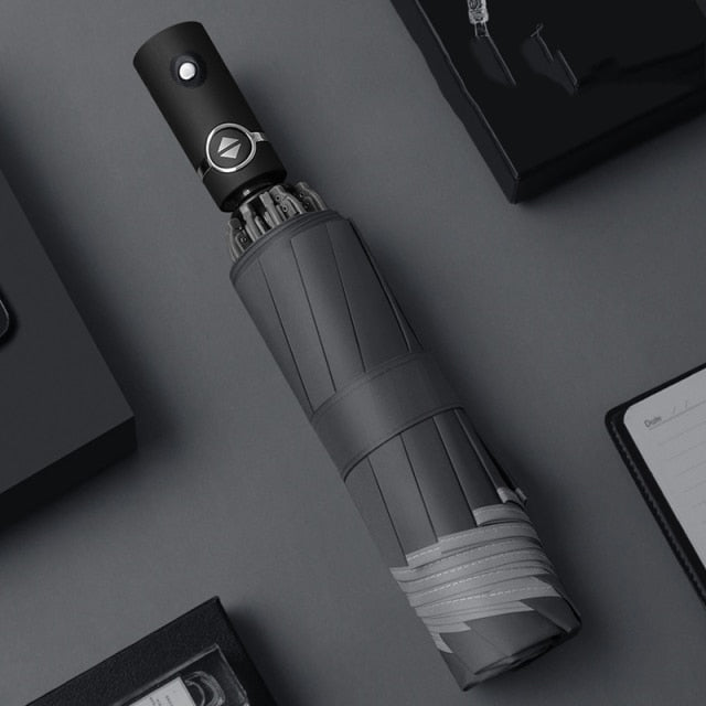 Waterproof Compact LED Folding Umbrella