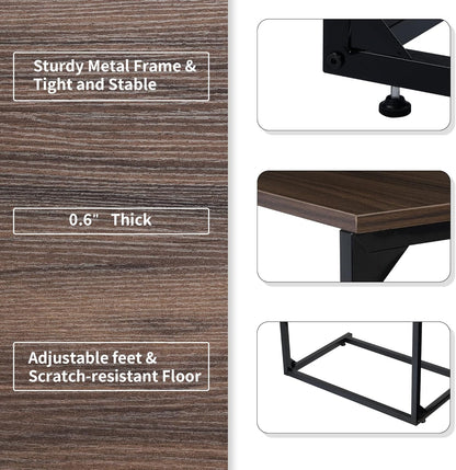 Space Saving Curved End Table