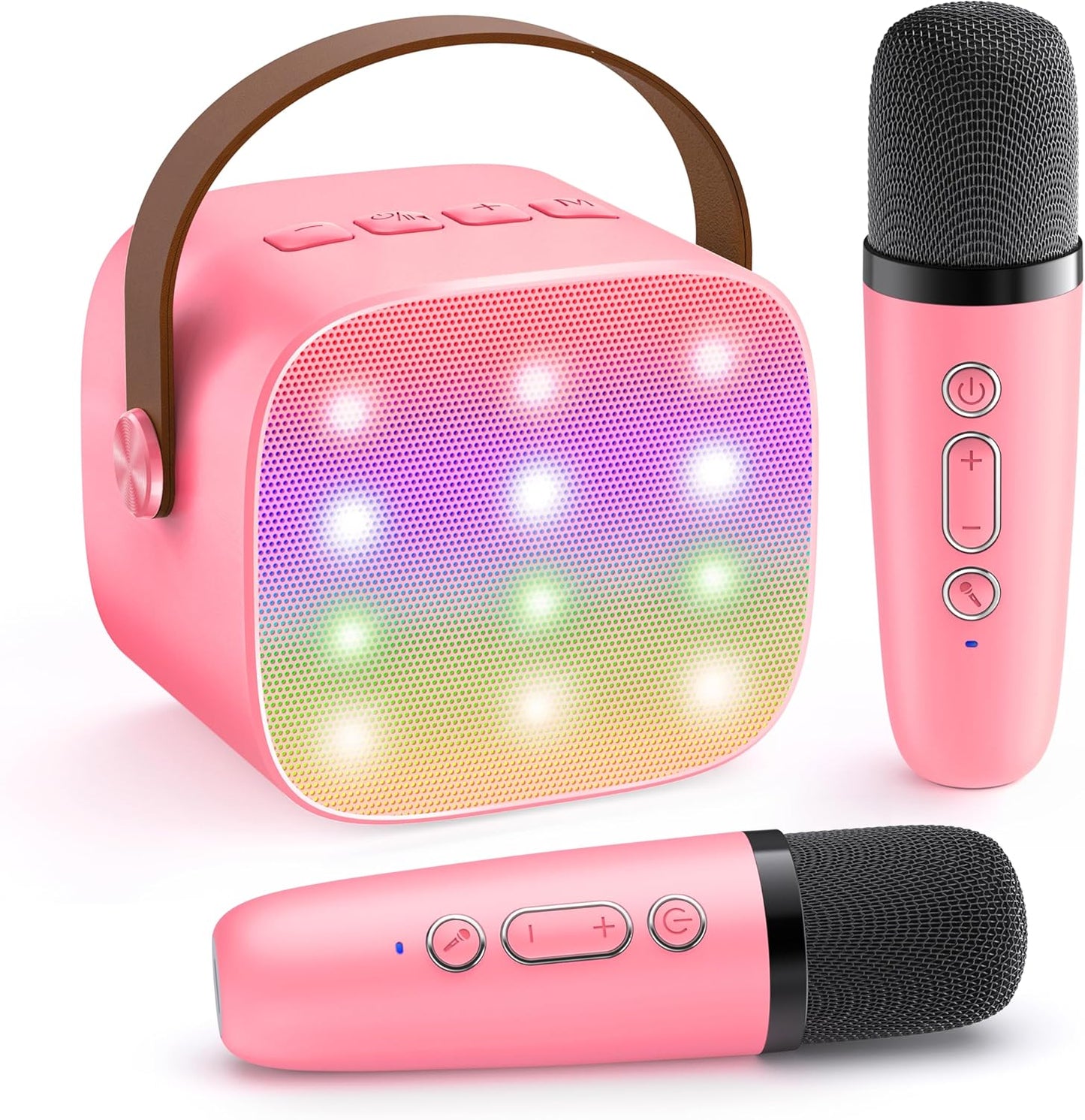 Compact Bluetooth Karaoke System with Microphones
