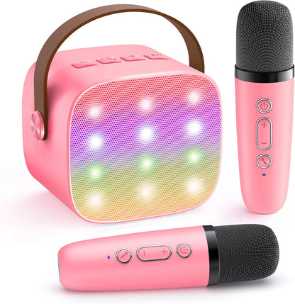 Compact Bluetooth Karaoke System with Microphones
