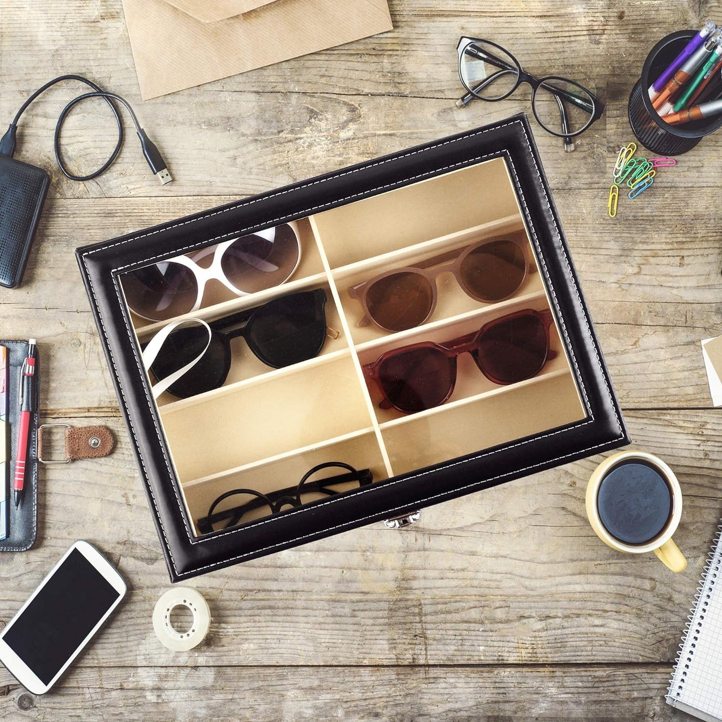 Sunglasses Holder Case Container