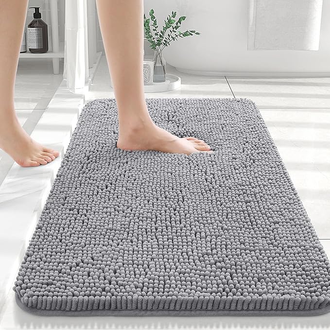 Grip Bathroom Mat – Absorbent Fast Dry Bath Rug - Pexav