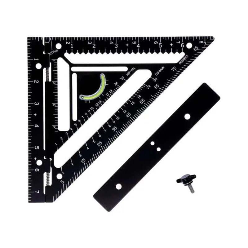 Accurate Rafter Square Tool with Level and Marking Guide