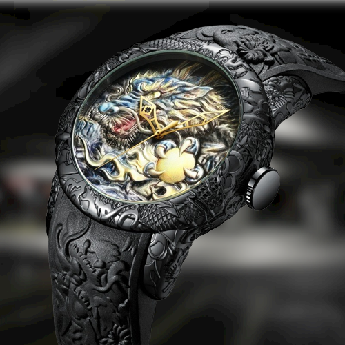 Vintage Dragon Pattern Quartz Watch - Pexav