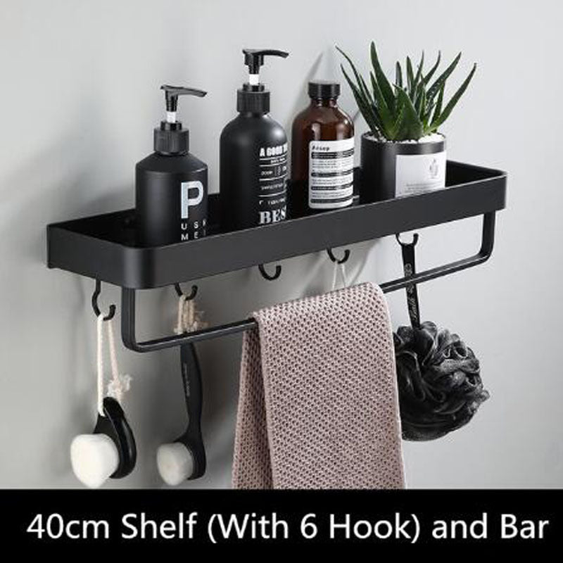 Sleek Metal Wall Storage Shelf