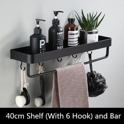 Sleek Metal Wall Storage Shelf