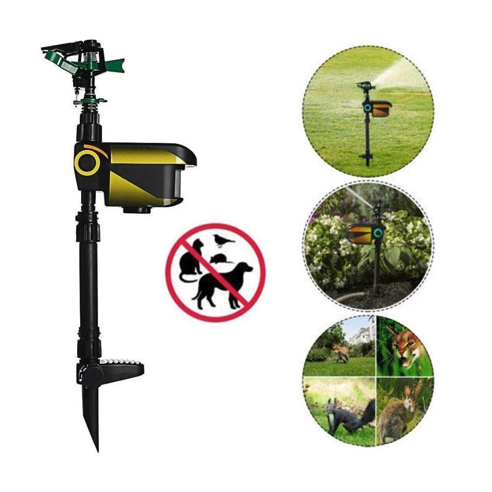 Solar Powered Motion Sprinkler Repellent for Deer Control