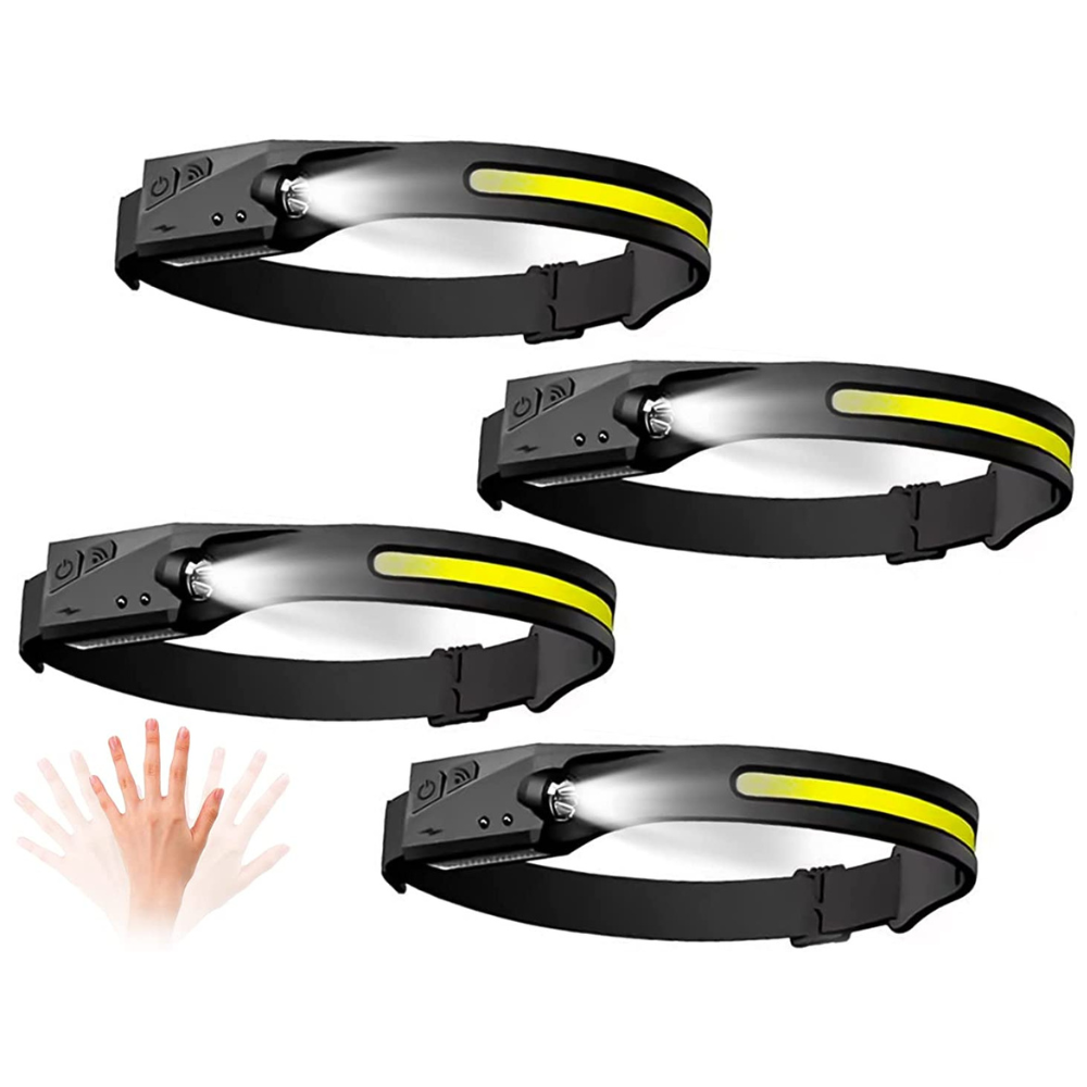 Waterproof LED Motion Headlamp for Running and Hiking