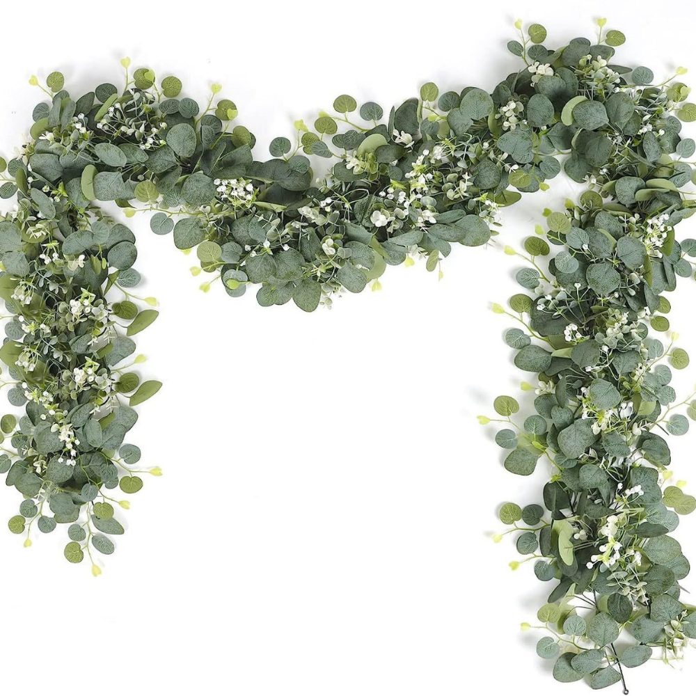 Artificial Fresh Eucalyptus Leaf Garland for Home Decor - Pexav