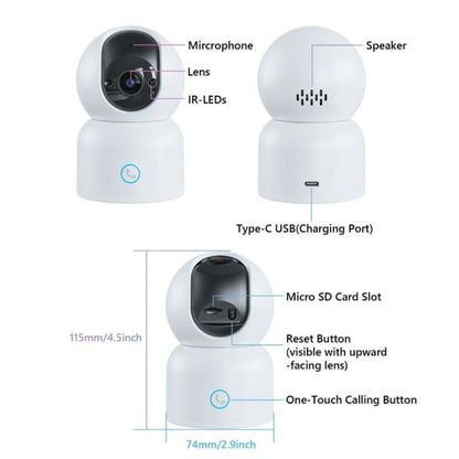 Wi-Fi Indoor Security PTZ Surveillance Camera