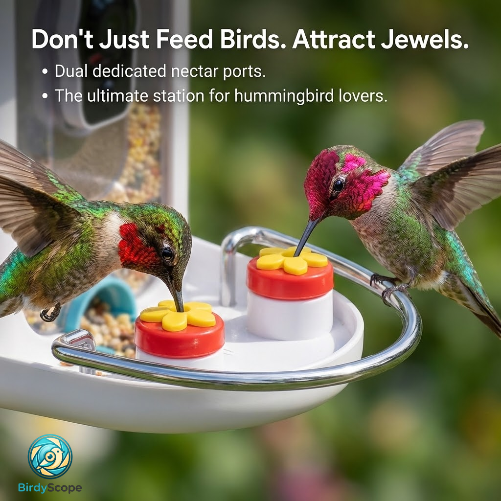Wireless Solar Bird Feeder with Camera